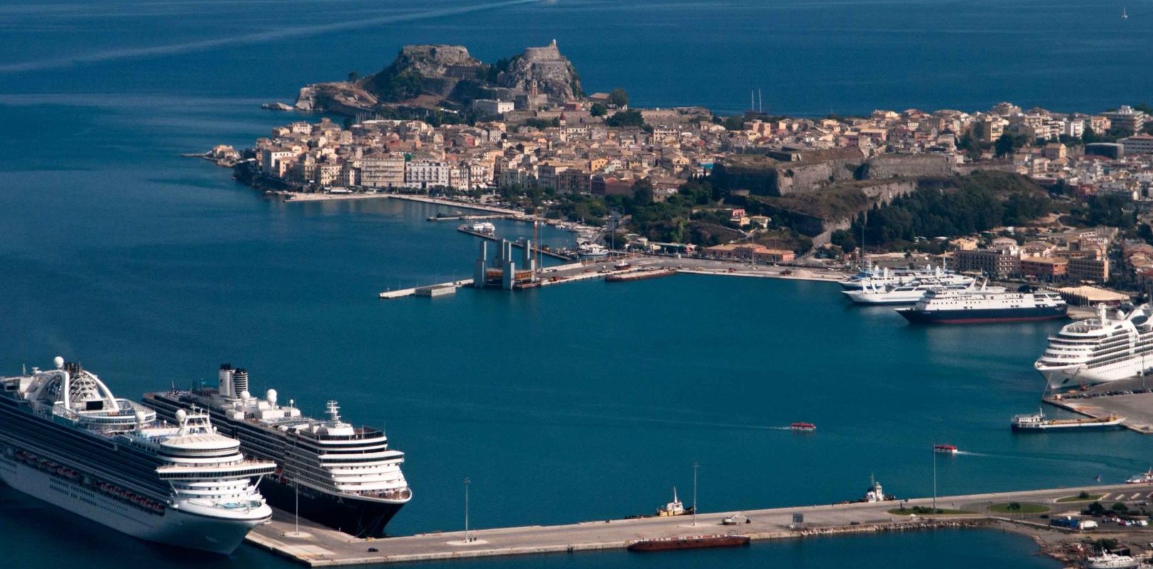 corfu cruise port to city centre